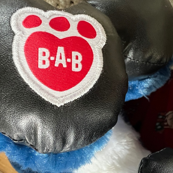 New Build a Bear Christmas Reindeer Tinsel With Tags Blue White 14" Tall - Picture 9 of 10